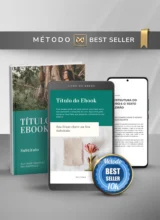 Template Ebook Canva Método Best Seller Capa de Livro Verde Esmeralda