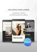 Template Ebook Canva Método Best Seller Capa de Livro Preto Ônix Gold