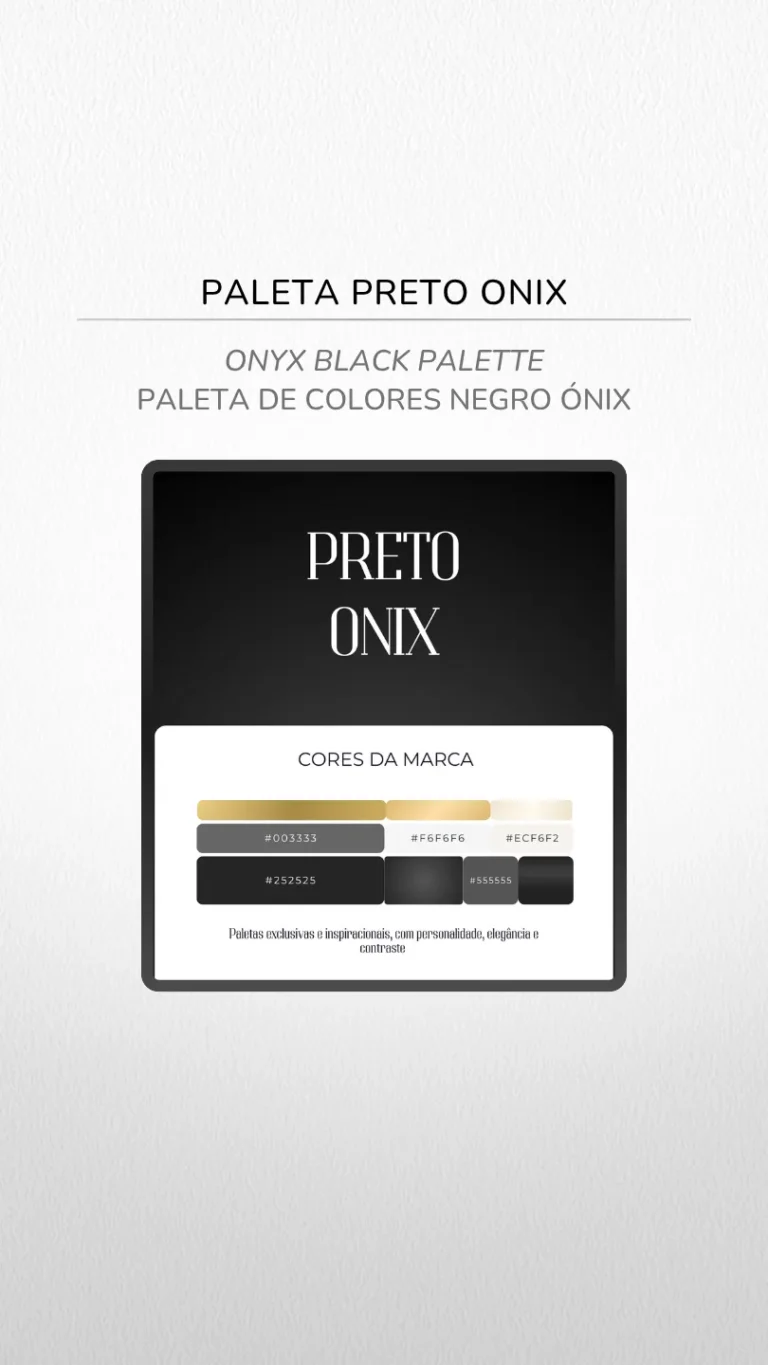 Paleta Preto Ônix Gold