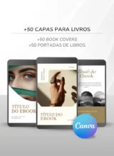 Template Ebook Canva Método Best Seller Capa de Livro Bege Camurça Nude