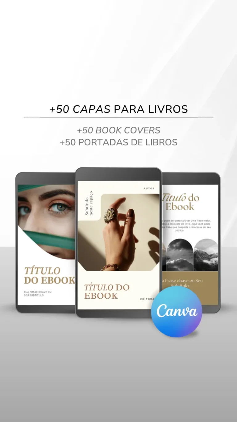 Template Ebook Canva Método Best Seller Capa de Livro Bege Camurça Nude