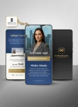 Link na Bio Canva — Modelo Link Commerce Azul Safira v2 - BioElos
