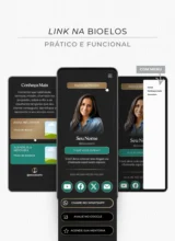 Link na Bio Canva — Modelo Super Agregador Líderes - Verde Esmeralda